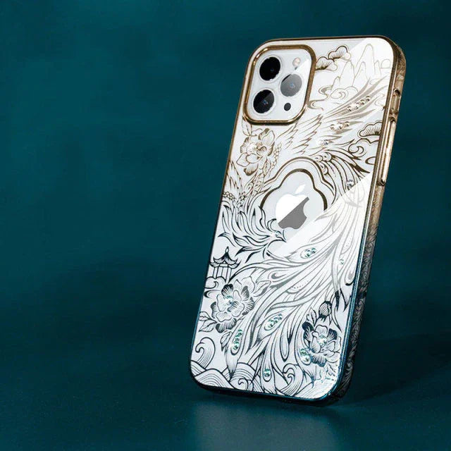 iPhone 13 Pro Max Kingxbar Nirvana Series Case - Clear - Tashqila iPhone 13 Pro Max Kingxbar Nirvana Series Case - Clear - Tashqila